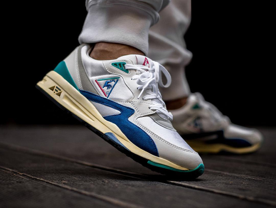 Coq Sportif LCS R800 OG Optical White Rchaussure etro 2018 on feet (1820525)