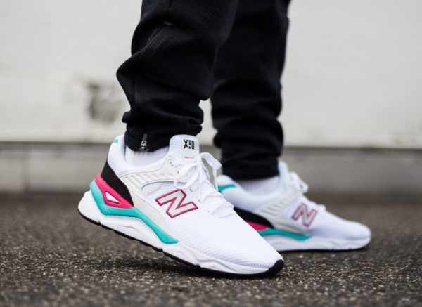 new balance x90 white teal