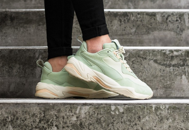 puma thunder desert white femme