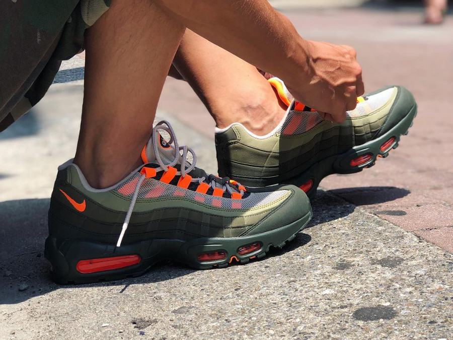 air max 95 olive orange