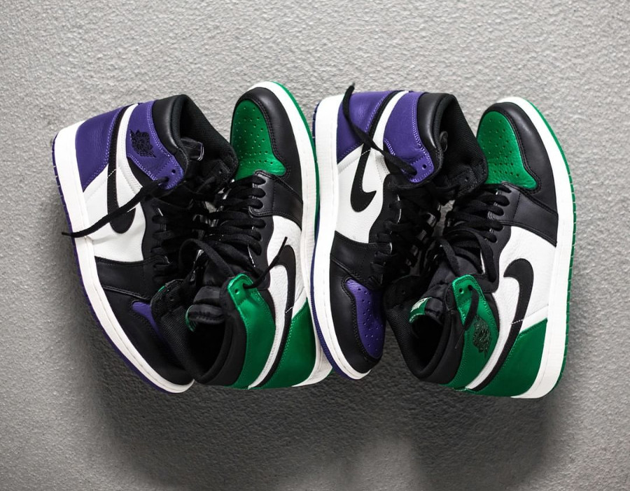 Air Jordan 1 Retro High 'Pine Green & Court Purple'