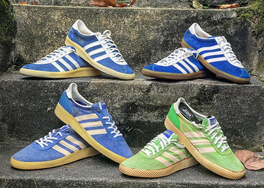Adidas Munchen Super SPZL OG 'Blue White & Intense Green'