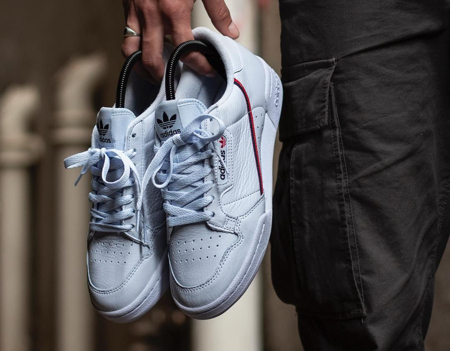 adidas continental 80 bleu homme