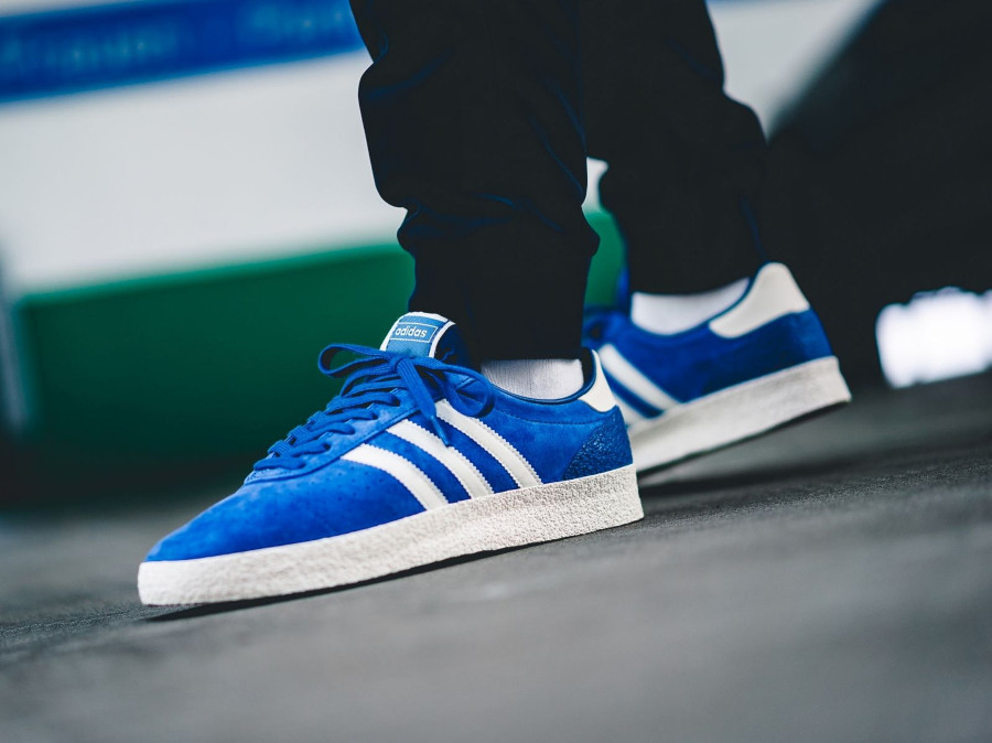 Adidas Munchen Super Suede OG 'Blue White Intense Green'