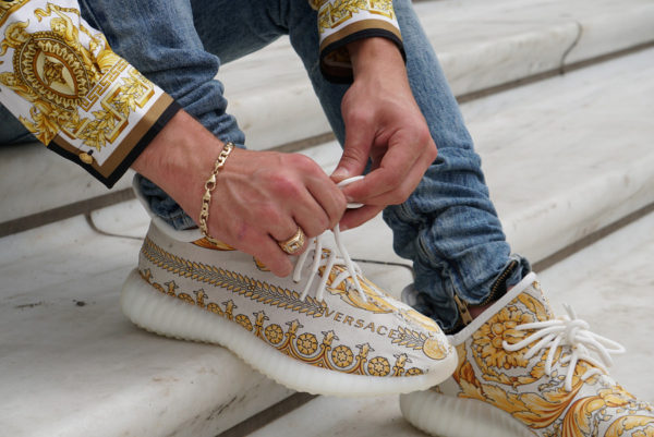 versace yeezys