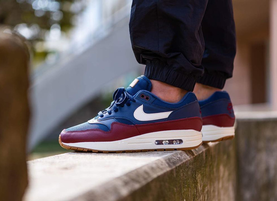 nike air max 1 bleu rouge