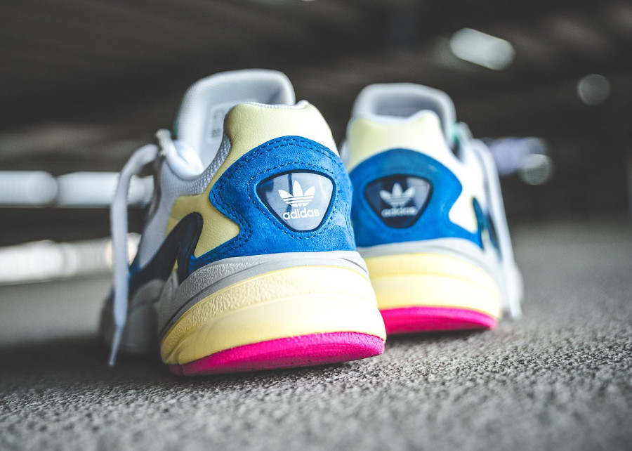 adidas falcon jaune bleu