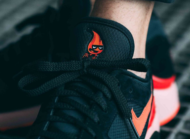air max 180 black orange