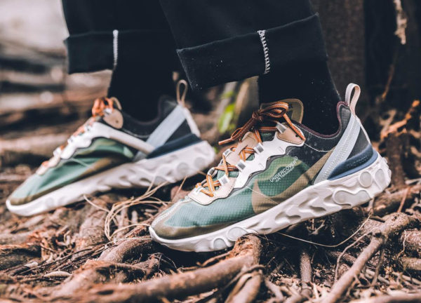 undercover x nike react element 87 green black