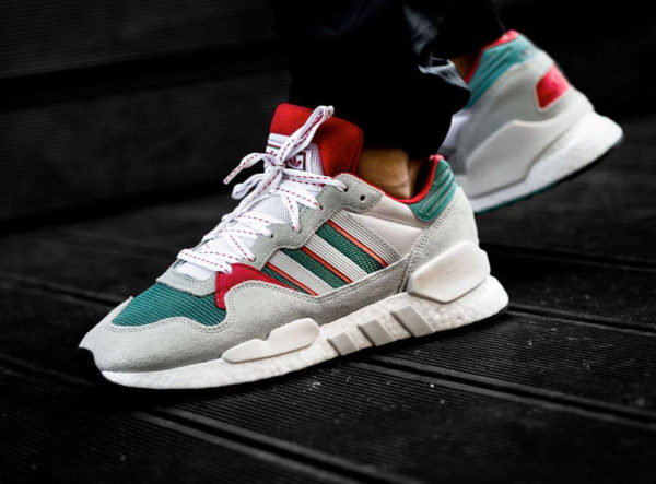 Adidas Originals ZX 930 Equipment blanche grise verte et rouge (6)