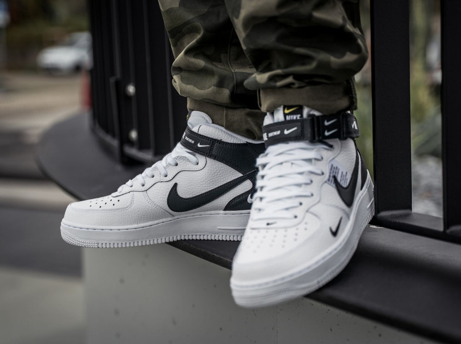 air force 1 lv8 utility on feet