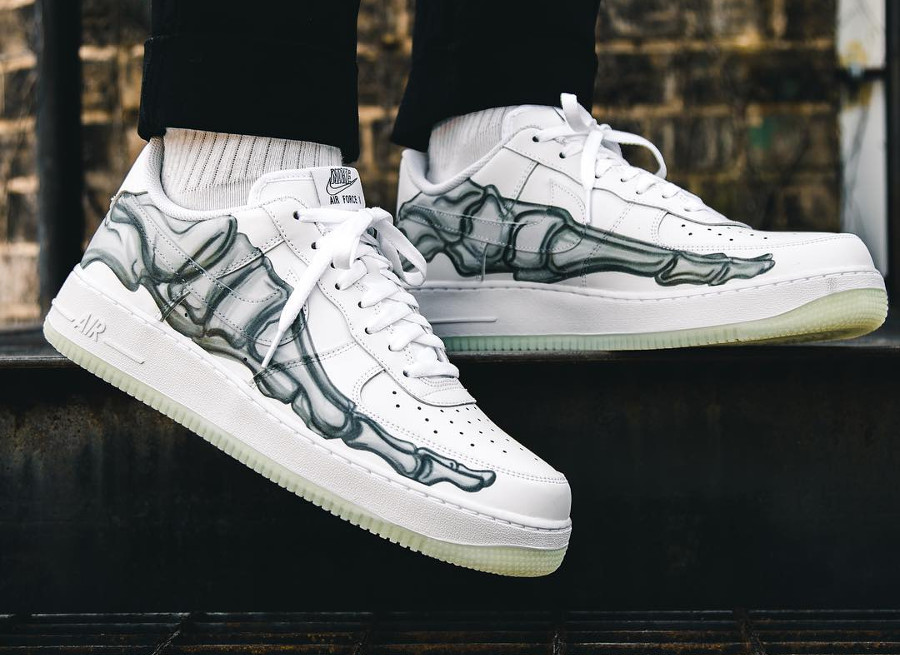 Ou trouver la Nike Air Force 1 Low 07 QS Skeleton Halloween 2018