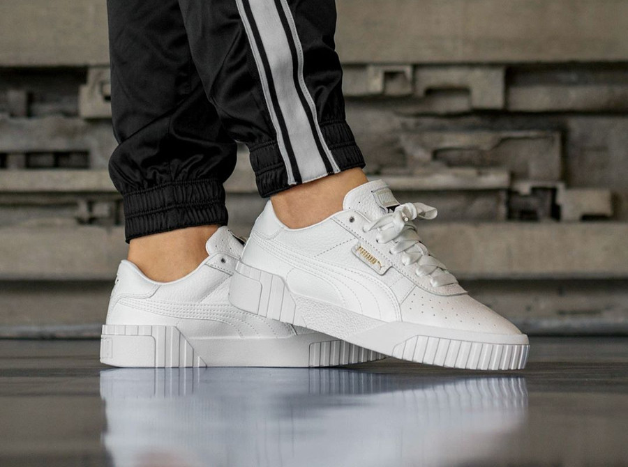 puma cali blanche rose