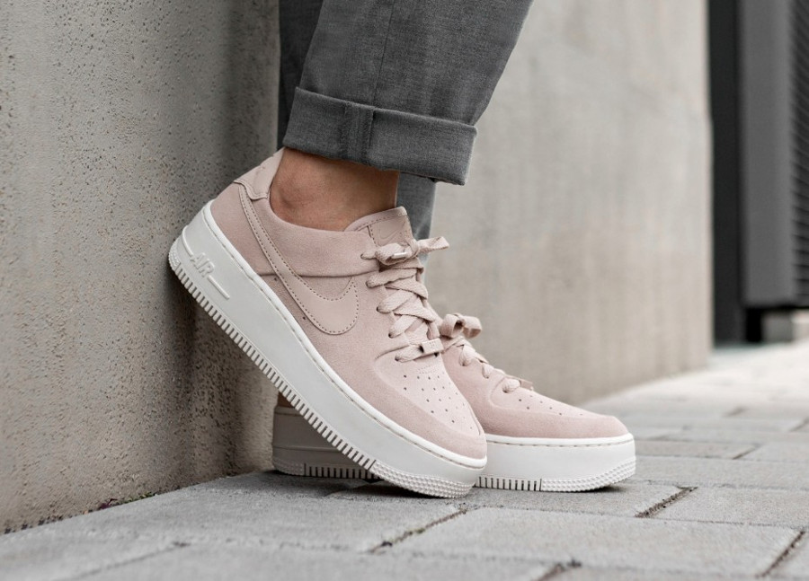 womens nike air force 1 sage low beige