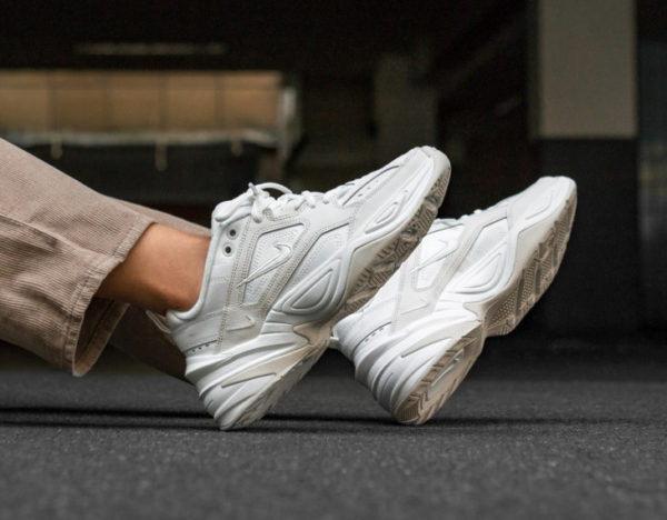 m2k tekno white on feet