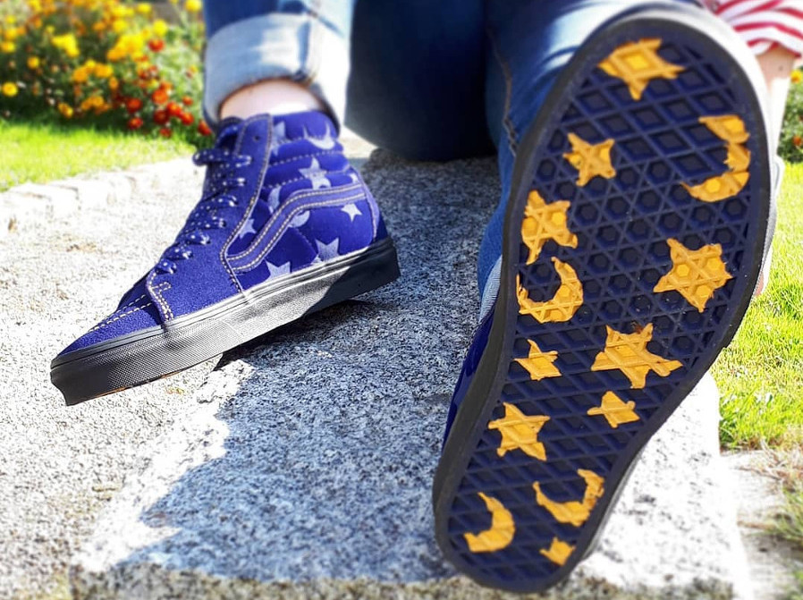 blue disney vans