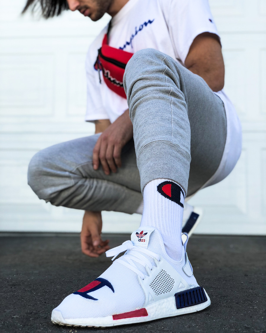 champion x adidas nmd xr1