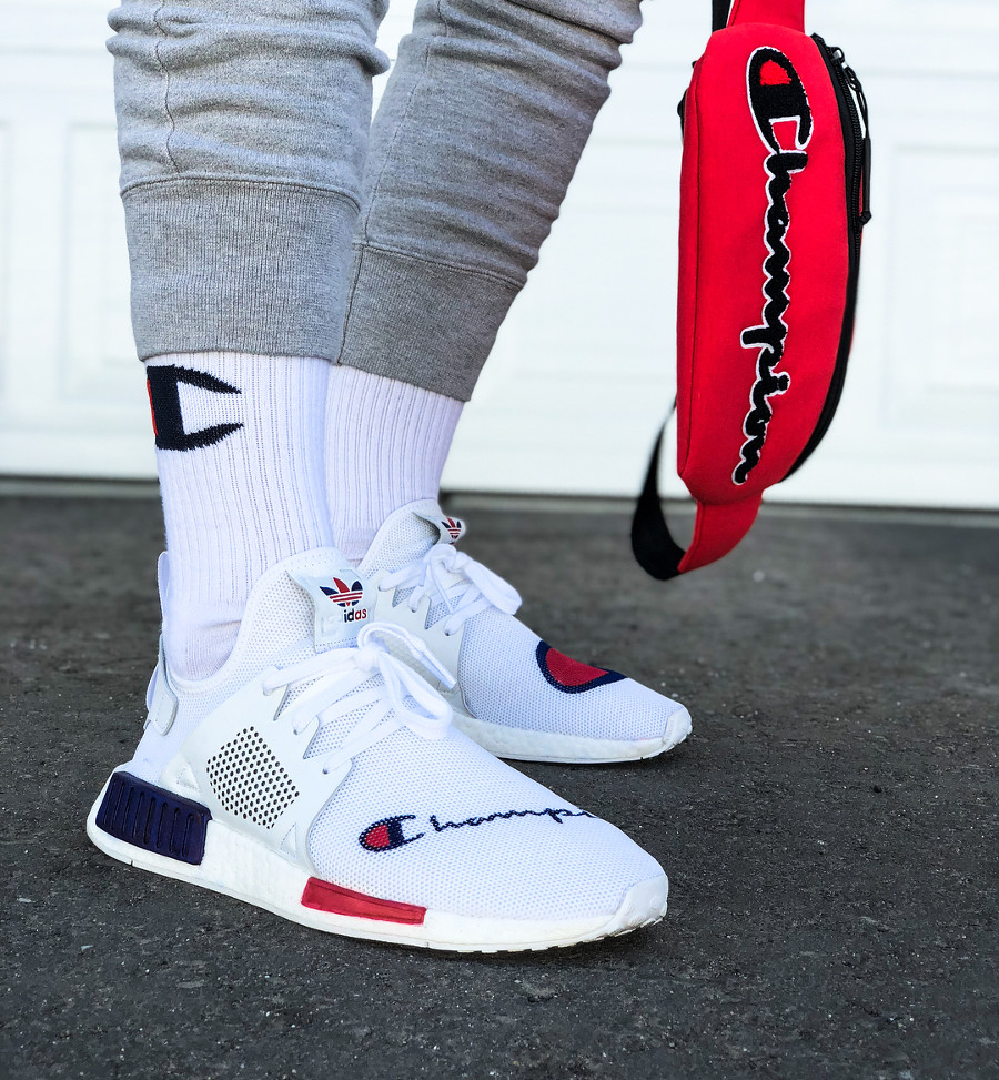 champion x adidas nmd xr1