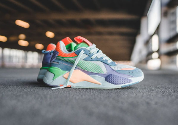 puma rs x toys vert et bleu