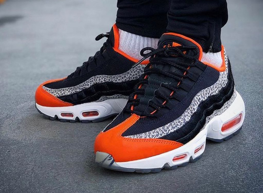 Air max 95 store noir et orange