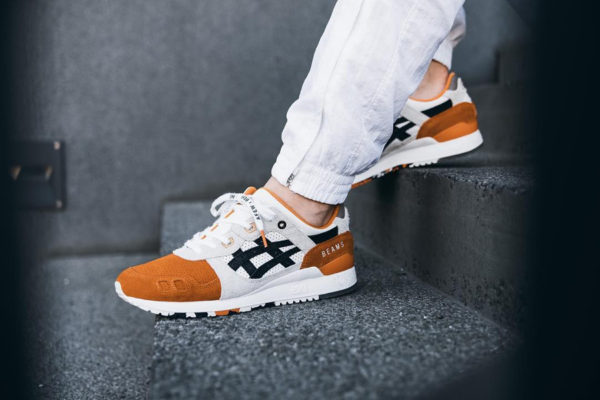 asics x afew x beams gel lyte 3 orange koi