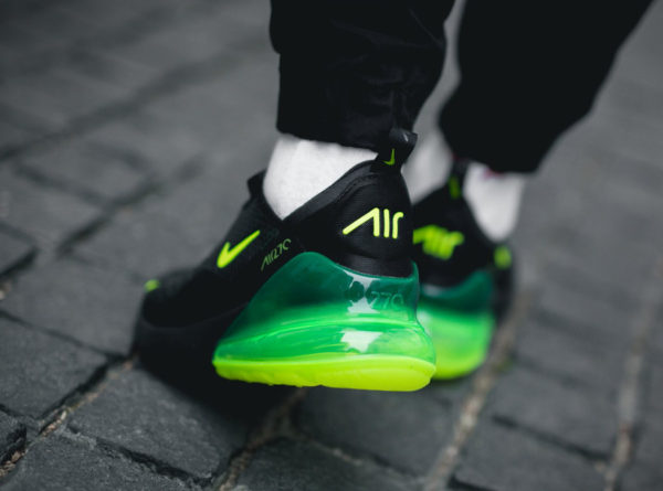 nike air max noir et vert fluo