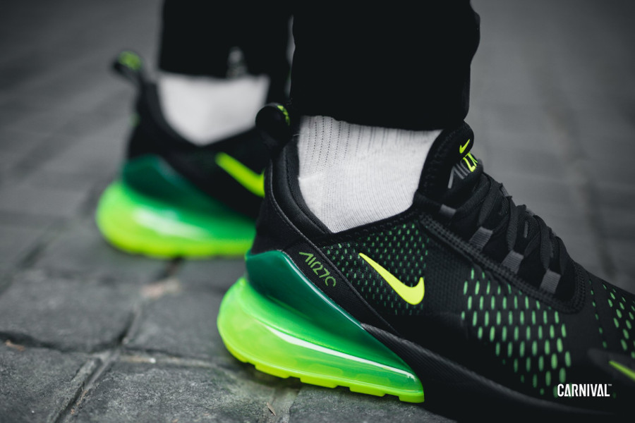 nike air max noir et vert fluo