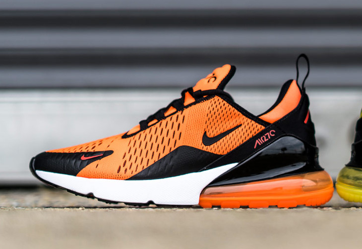 nike air max noir et orange fluo