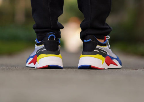 puma rs x toys bleu jaune rouge