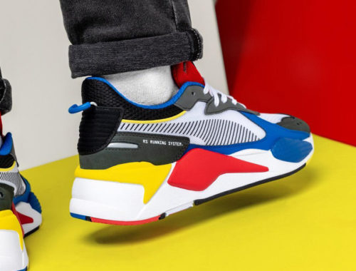 puma rs x toys bleu jaune rouge