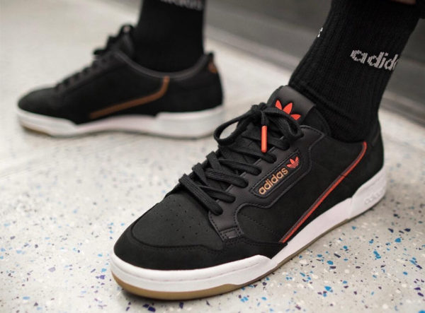 Adidas Continental 80 TFL Core Black Grey Six Bakerloo et Central