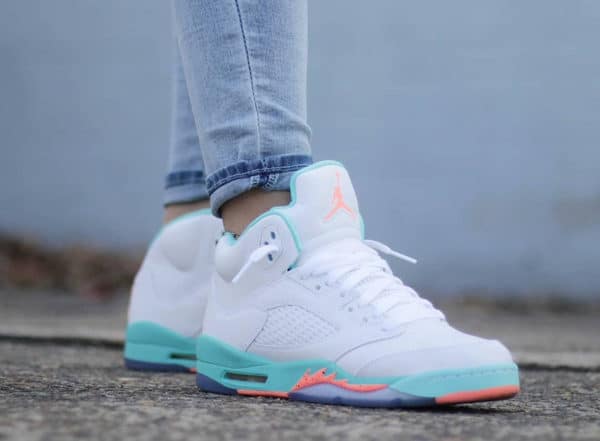 Air Jordan 5 Retro Light Aqua - @peepdeezsneaks