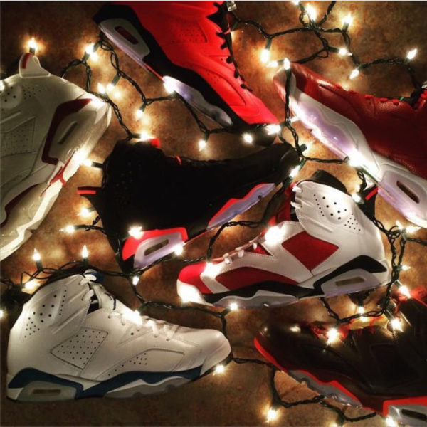 Air Jordan 6 Black Infrared x guirlandes lumineuses - @jm_sneakers