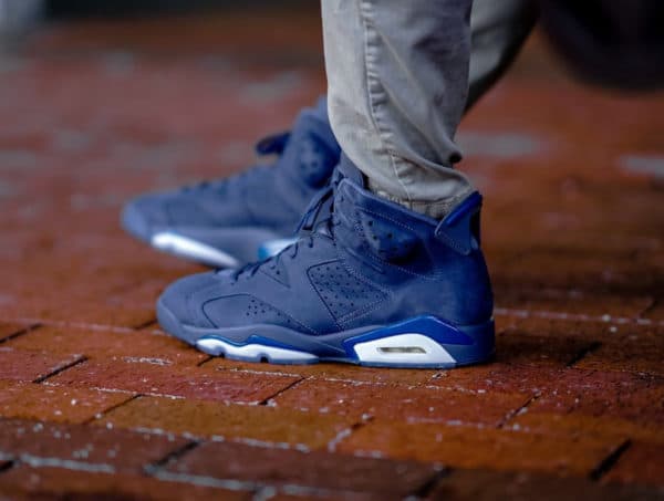 Air Jordan 6 Retro Diffused Blue on feet (4)