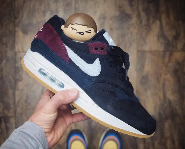 Avis] Nike Air Max 1 PRM Crepe Sole Corduroy Dark Obsidian