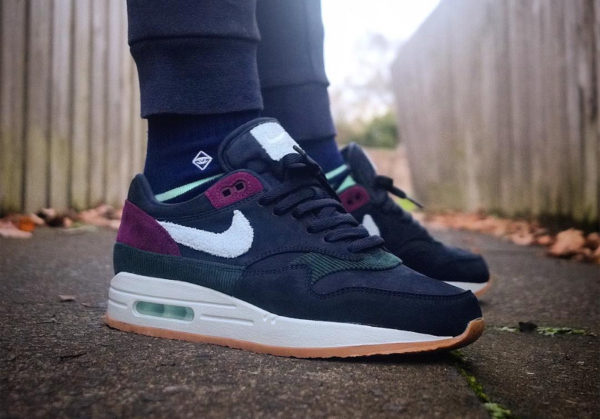 Avis] Nike Air Max 1 PRM Crepe Sole Corduroy Dark Obsidian