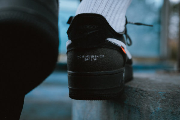 Nike Off White Air Force 1 noire Black Cone White (1)