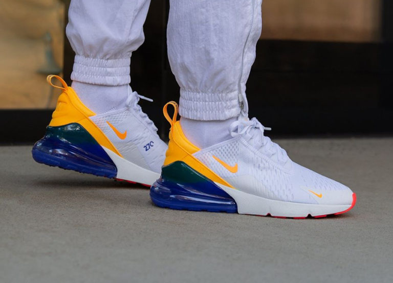 air max 270 blanche jaune