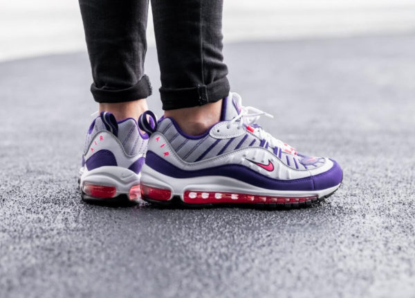 Nike Womens Air Max 98 White Racer Pink (4)