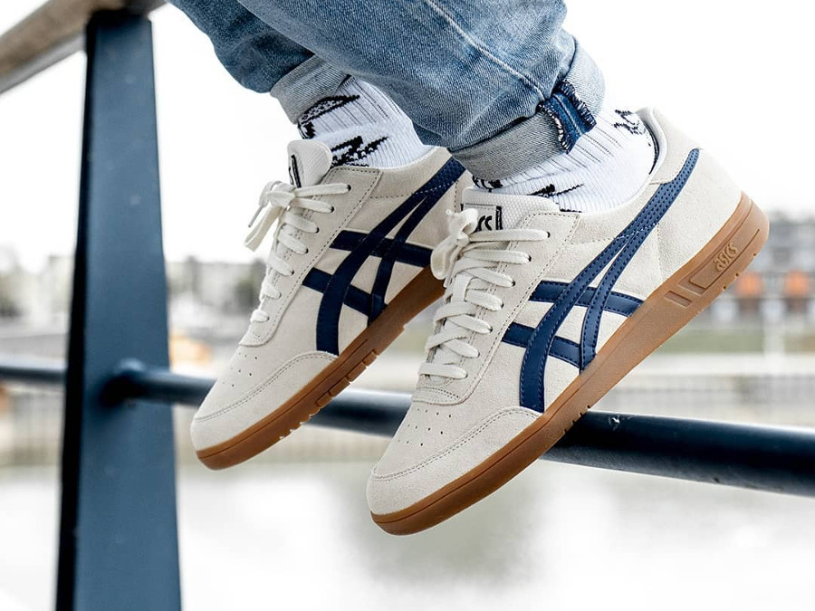 Asics Gel Vickka TRS 'Birch Peacoat' on feet (3)