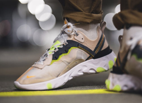 nike react element 87 homme verte