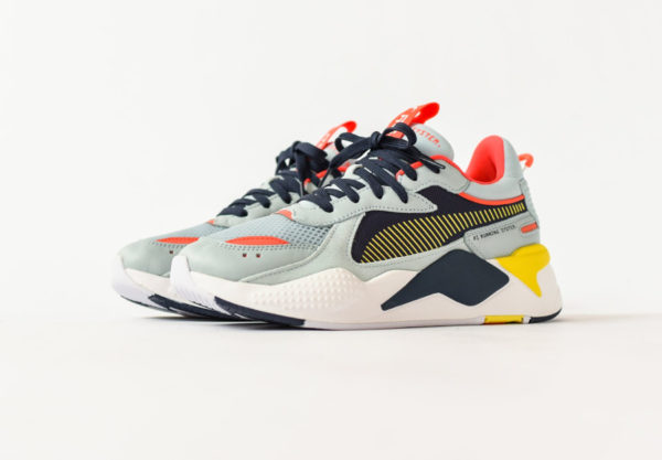 Puma RS-X Reinvention bleu ciel jaune et rouge (3)