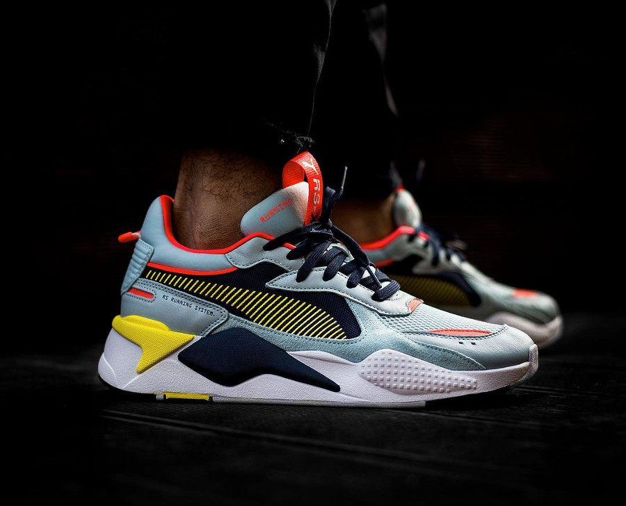 Puma rs x bleu jaune rouge top