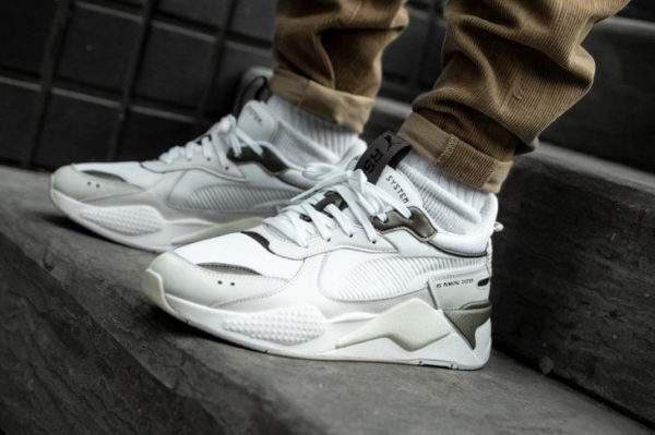 puma rsx white black