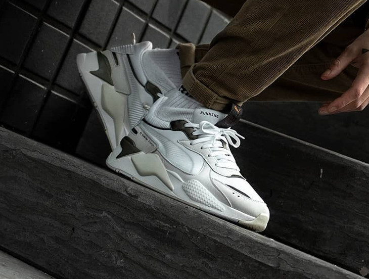 puma rs x trophy white bronze