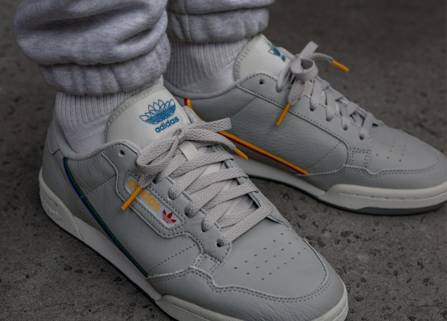 adidas continental 80 homme gris