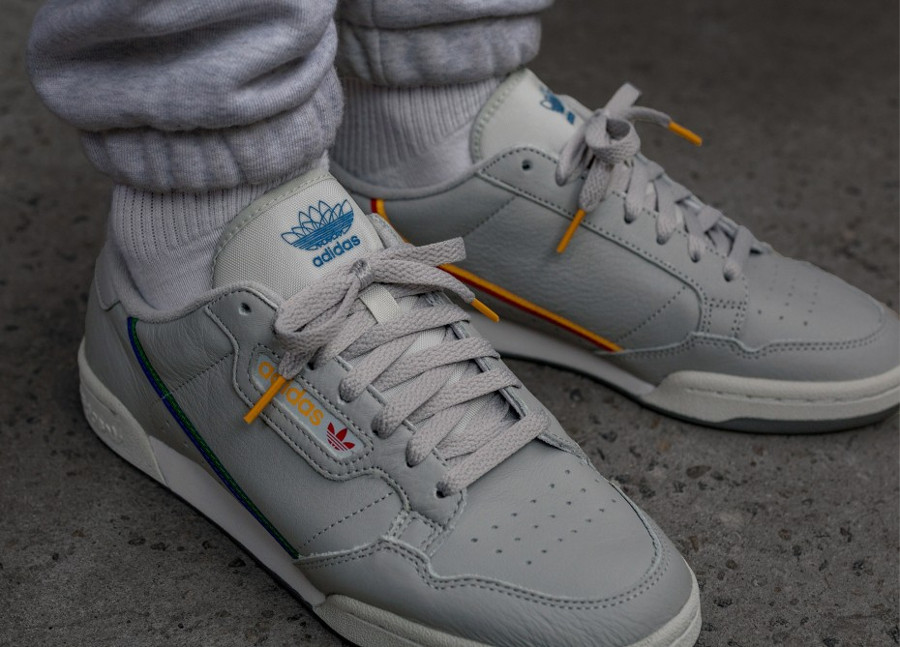 adidas continental 80 homme argent