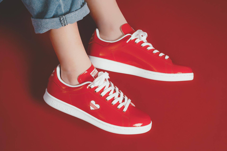 adidas stan smith femme coeur rouge