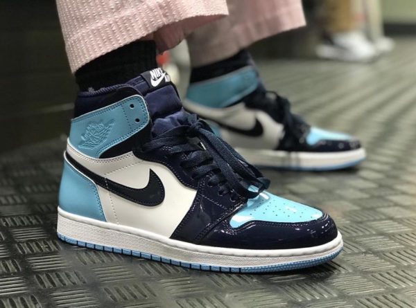 jordan 1 unc patent leather