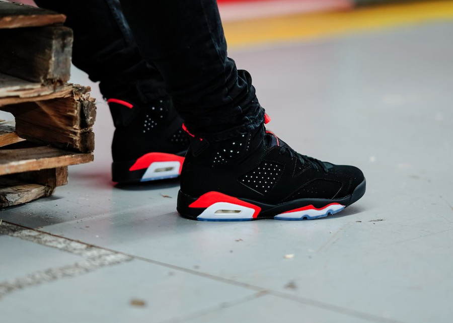 jordan 6 infrared on feet